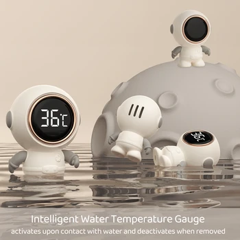 Víz Hőmérő a Fürdőkádban, Pontos Digitális Baba Fürdő Víz Hőmérséklet Figyelmeztetés Érintse meg LED Kijelző az Újszülött Baba Zuhany